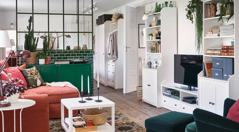 Wielofunkcyjne meble IKEA 2026: transformacja przestrzeni w małym mieszkaniu.