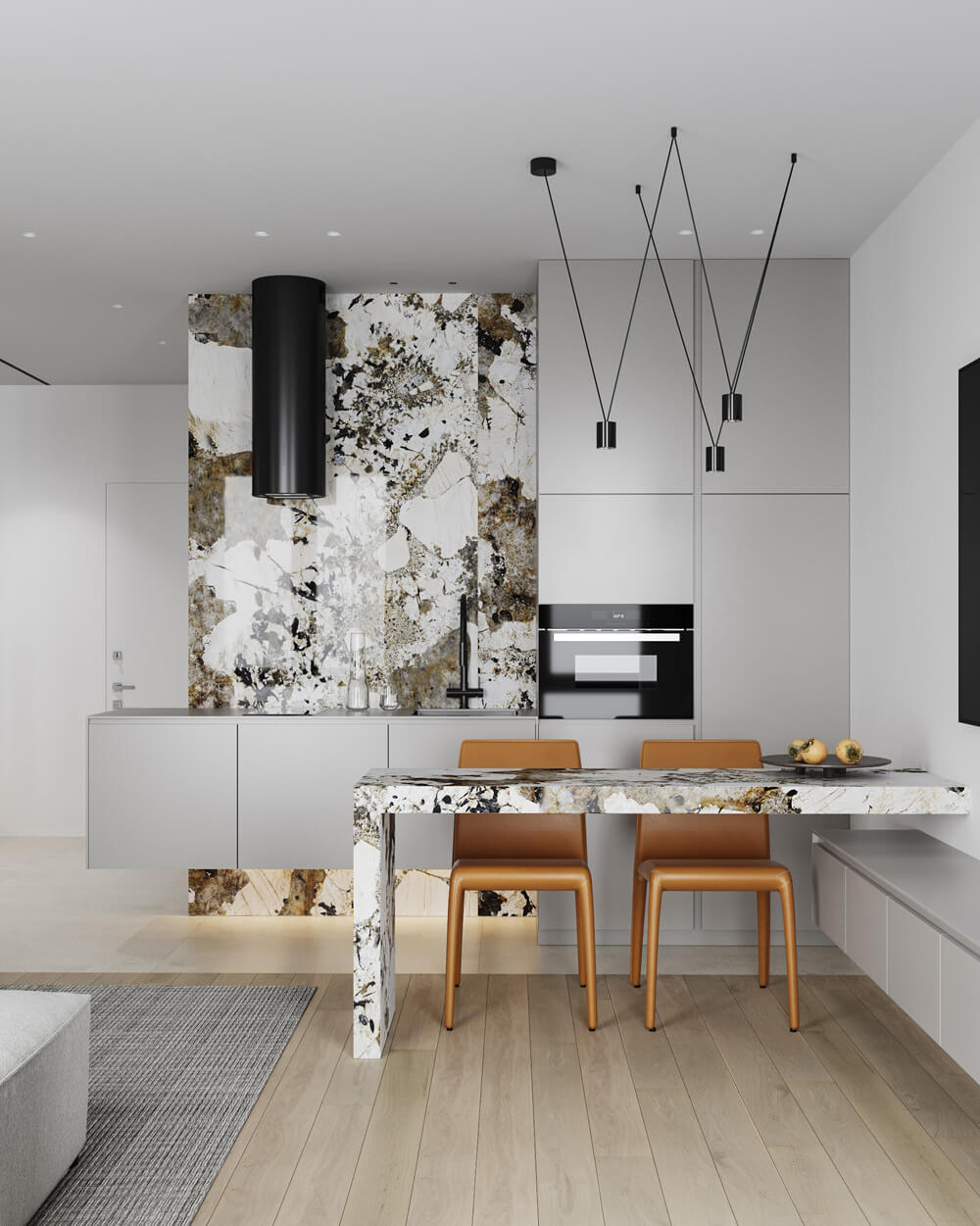 Zieleń we wnętrzu Żywa zielona ściana akcentująca ożywia wnętrze pokoju: trend na rok 2026