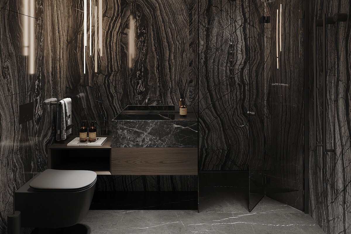 Łazienka: Drewno i natura Drewno w łazience tworzy przytulną atmosferę spa. Naturalne materiały i ciepły design.