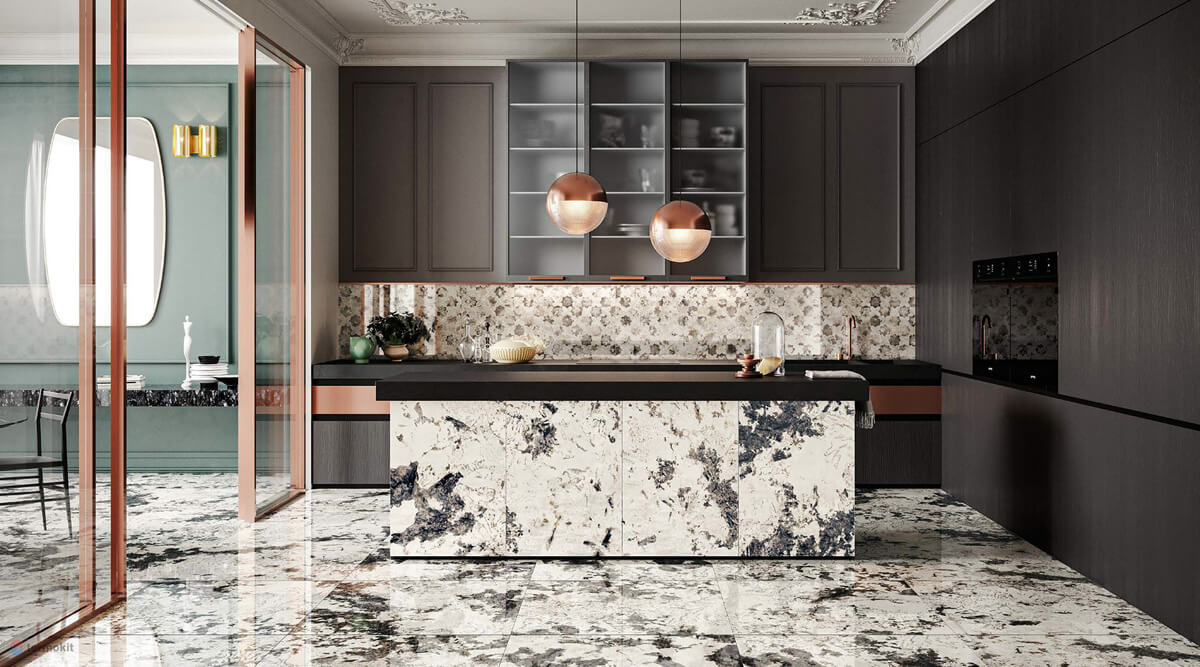 Elastyczny kamień w kuchni: praktyczne i stylowe rozwiązanie na ścianę w 2026 roku.