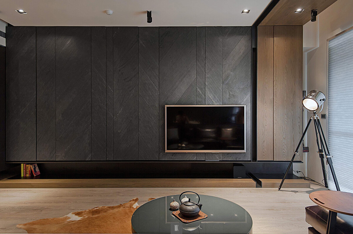 Salon: Komfort i Funkcja Nowoczesny wystrój salonu z komfortową sofą i funkcjonalnym układem przestrzennym.