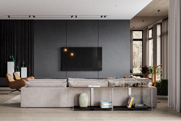 Salon idealny: Ergonomia i układ, które odmienią Twoje wnętrze — Nowoczesny wystrój salonu
