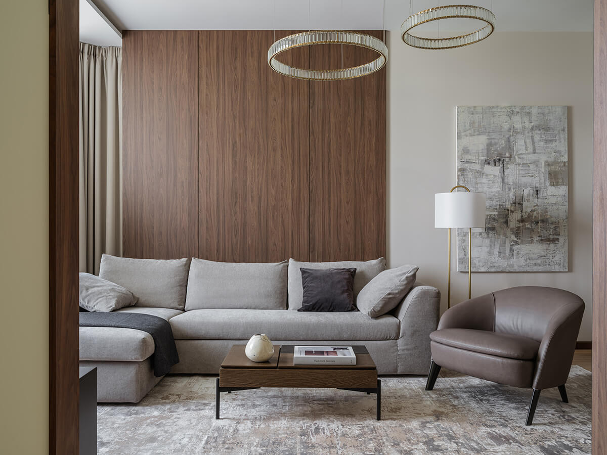 Inspirujące połączenia kolorów z orzechem: w różnych pokojach aranżacje na 2026.