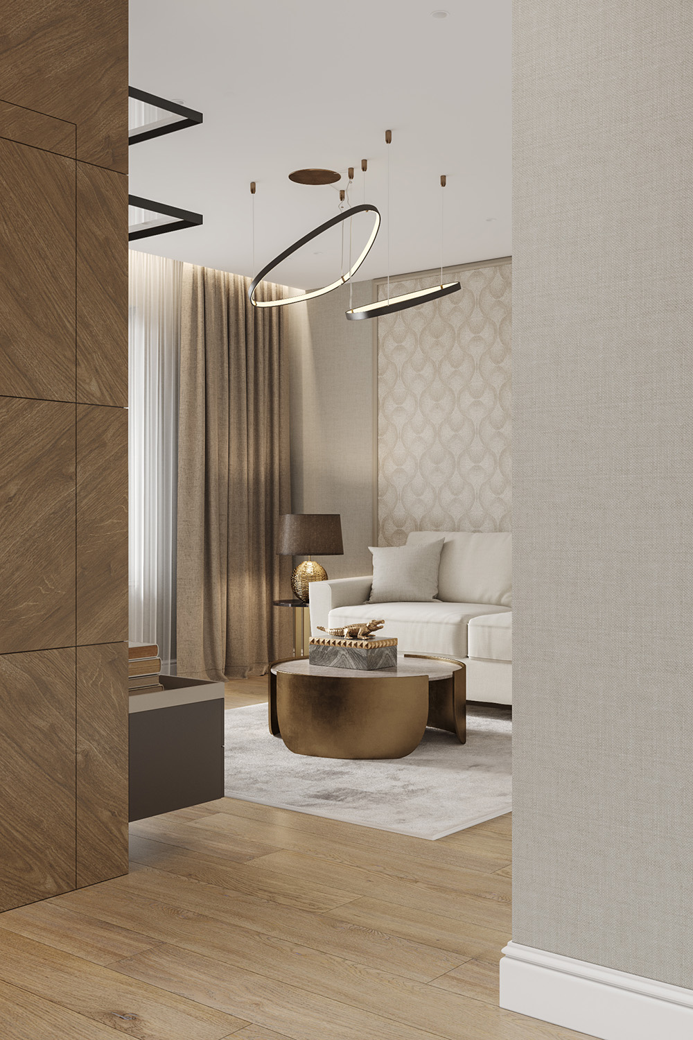 Różne odcienie koloru kawy zastosowane w aranżacji wnętrza, inspiracje.