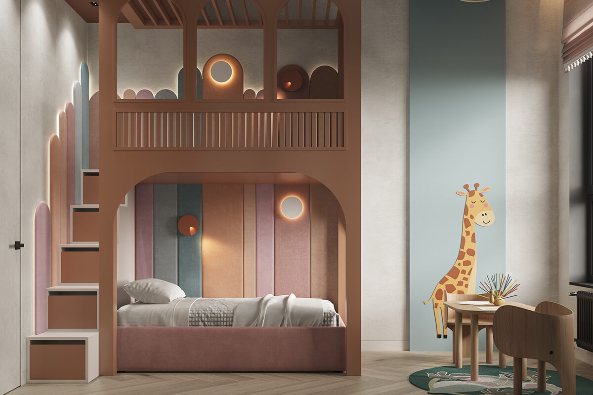 Kolorowe pojemniki i półki do przechowywania zabawek w pokoju dziecka