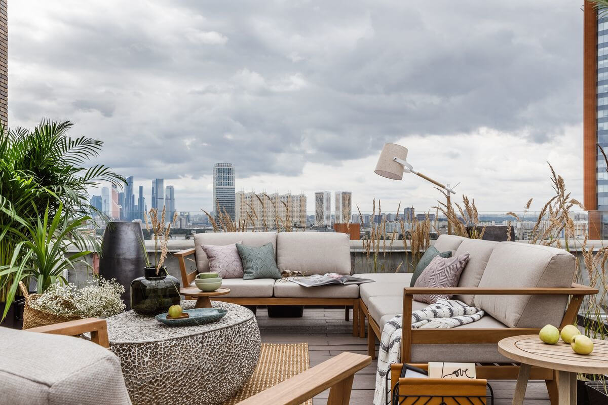 Taras spotkań Mieszkanie z tarasem: idealne miejsce na spędzanie czasu z przyjaciółmi i rodziną.