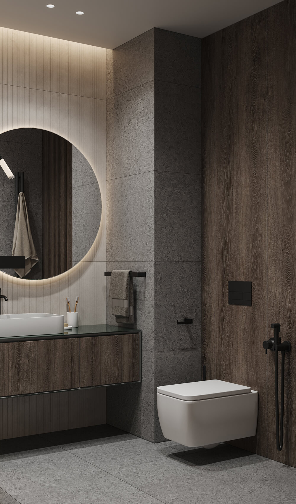 Loft z Drewnem i Metalem Męskie wnętrze w stylu loft z wykorzystaniem drewna i metalu w projekcie.