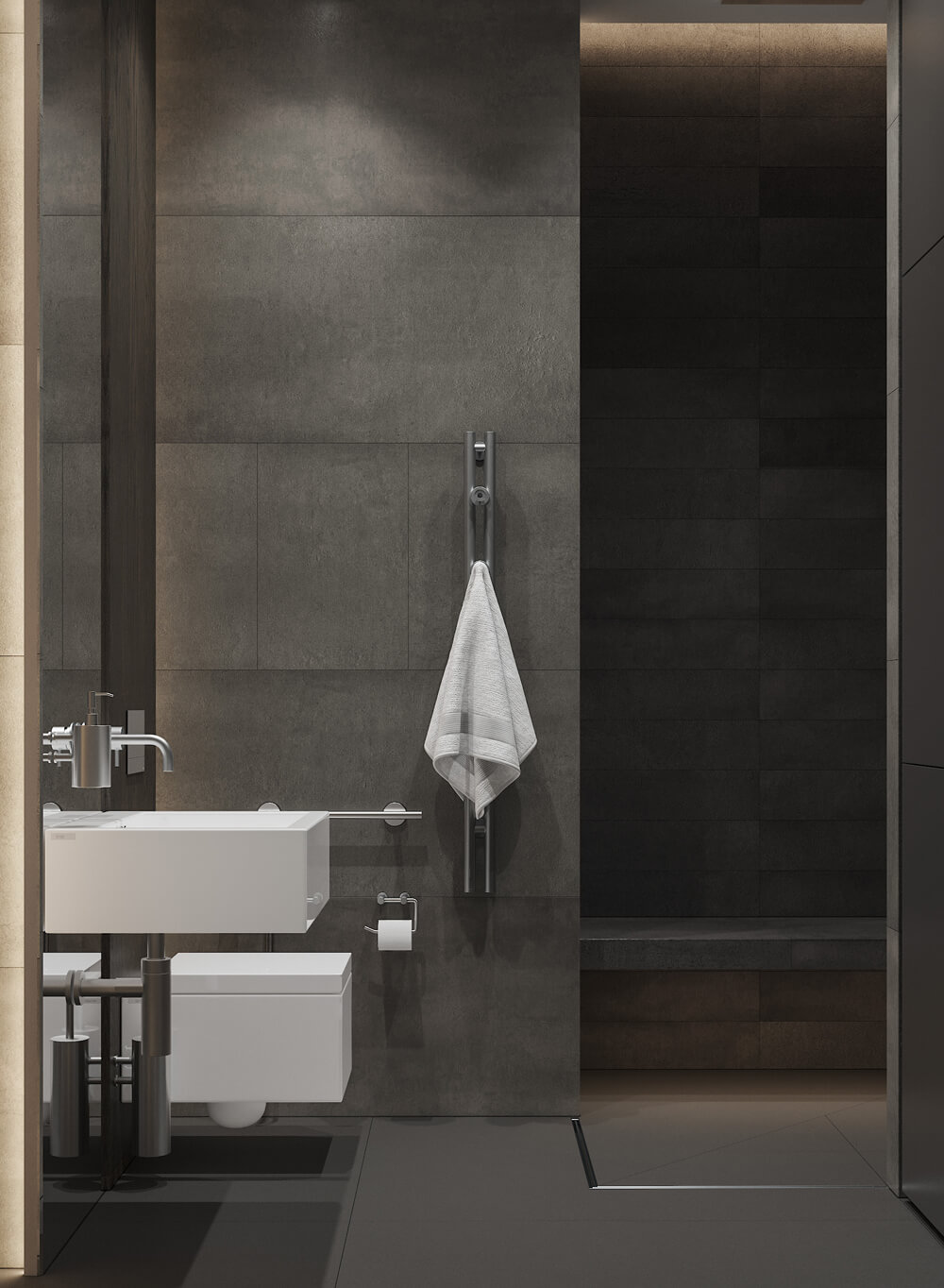 Naturalna Elegancja Nowoczesne męskie wnętrze: naturalne materiały i neutralna paleta kolorów.