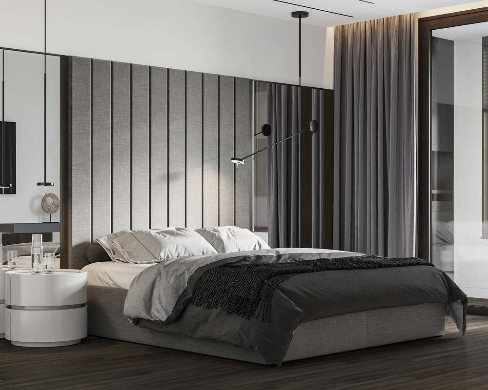 Minimalizm i Światło Męskie mieszkanie w stylu minimalistycznym: duże okna i naturalne światło.