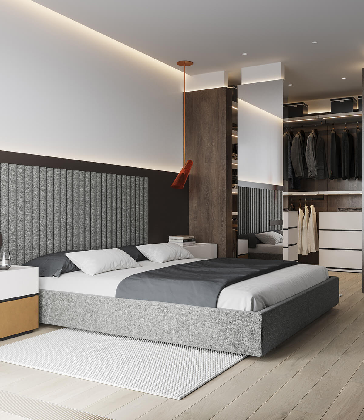 Dywan z naturalnych materiałów w gabinecie. Dodaje stylu i komfortu.