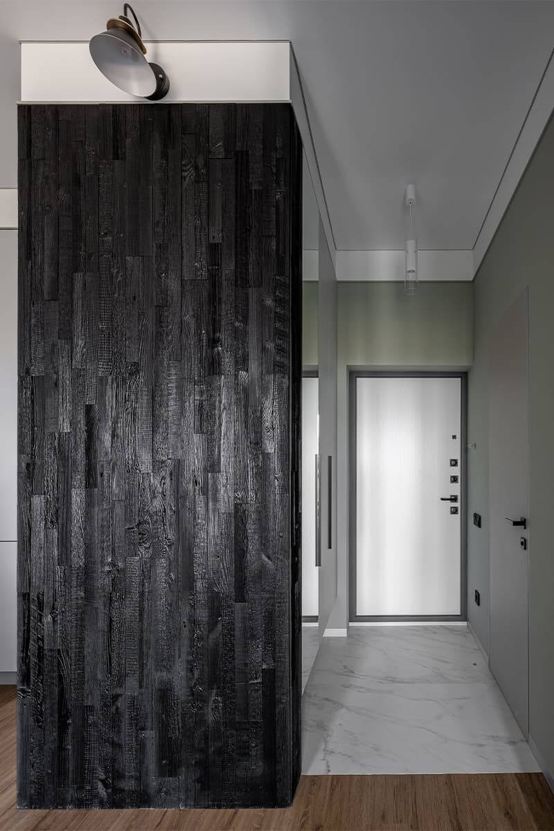 Faktura na ścianie Oryginalne wykończenie ścian opalanym drewnem: faktura i naturalny design