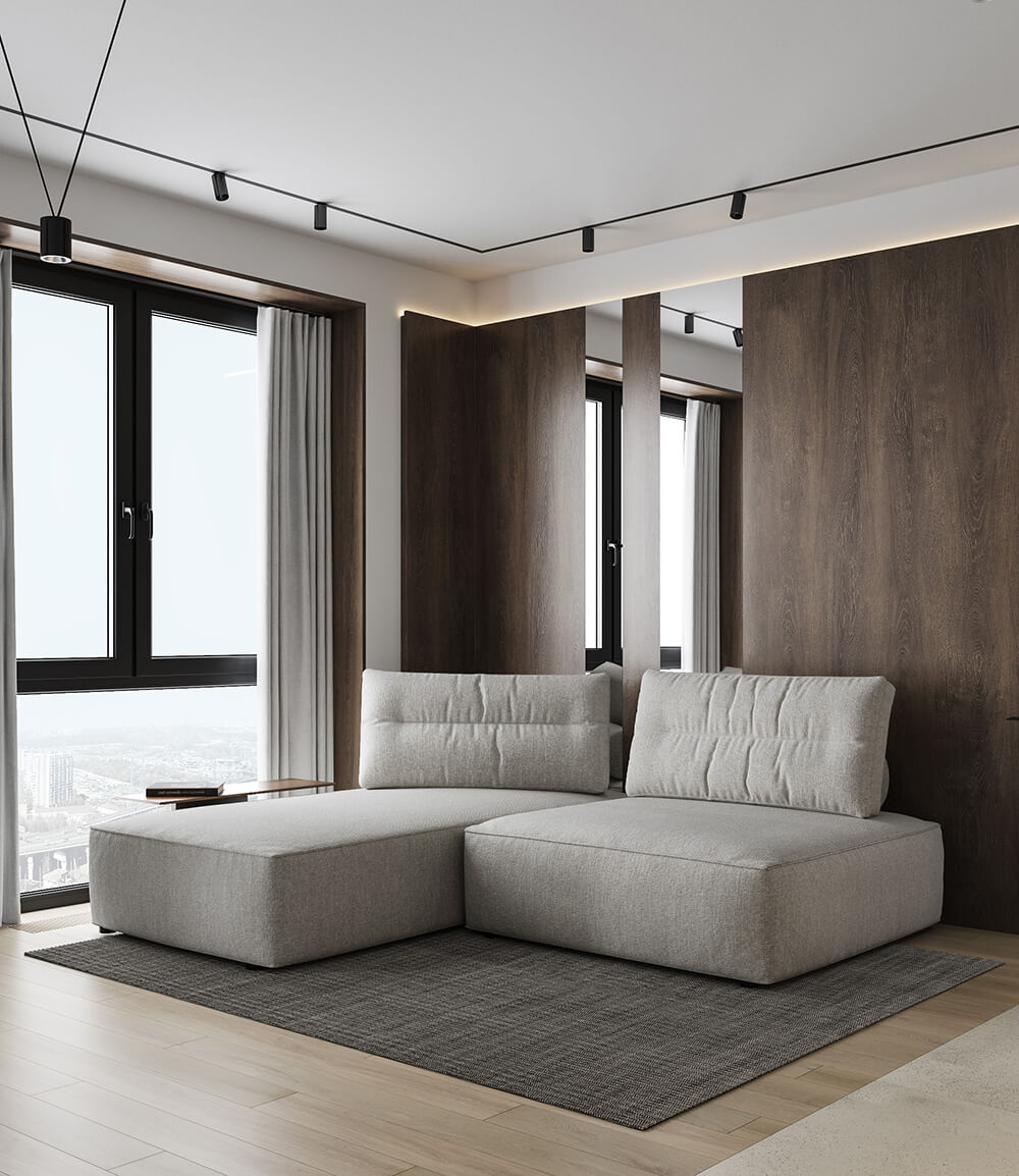 Komfortowa sypialnia Stylowa, monochromatyczna sypialnia z miękkimi teksturami zapewniająca komfort w 2026.