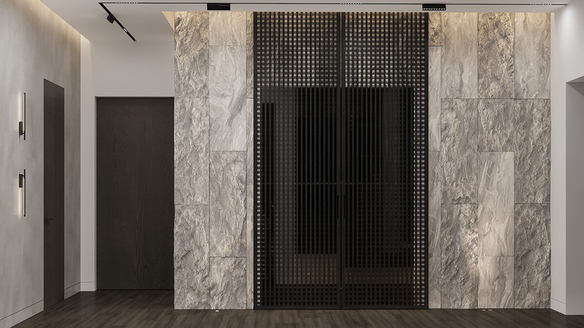 Eleganckie szklane drzwi przesuwne wewnętrzne z matowego szkła do nowoczesnego mieszkania.