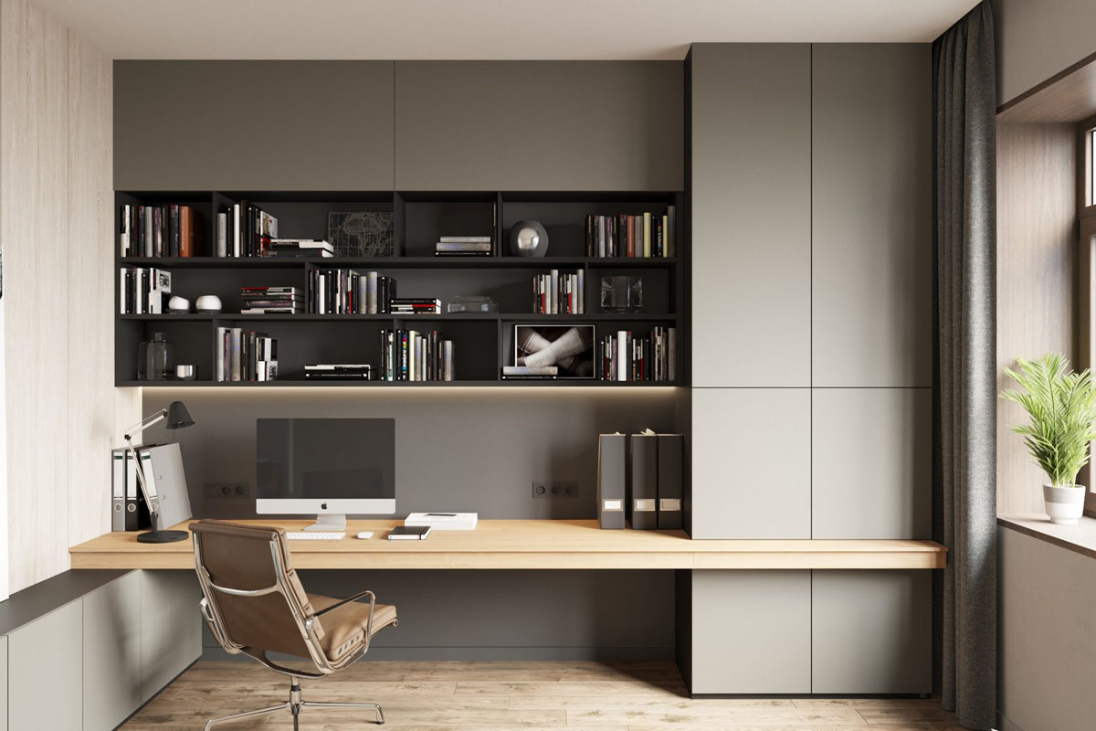 Biurko w stylu loft Nowoczesne biurko komputerowe w stylu loft, idealne do małego mieszkania, z naciskiem na ergonomię.