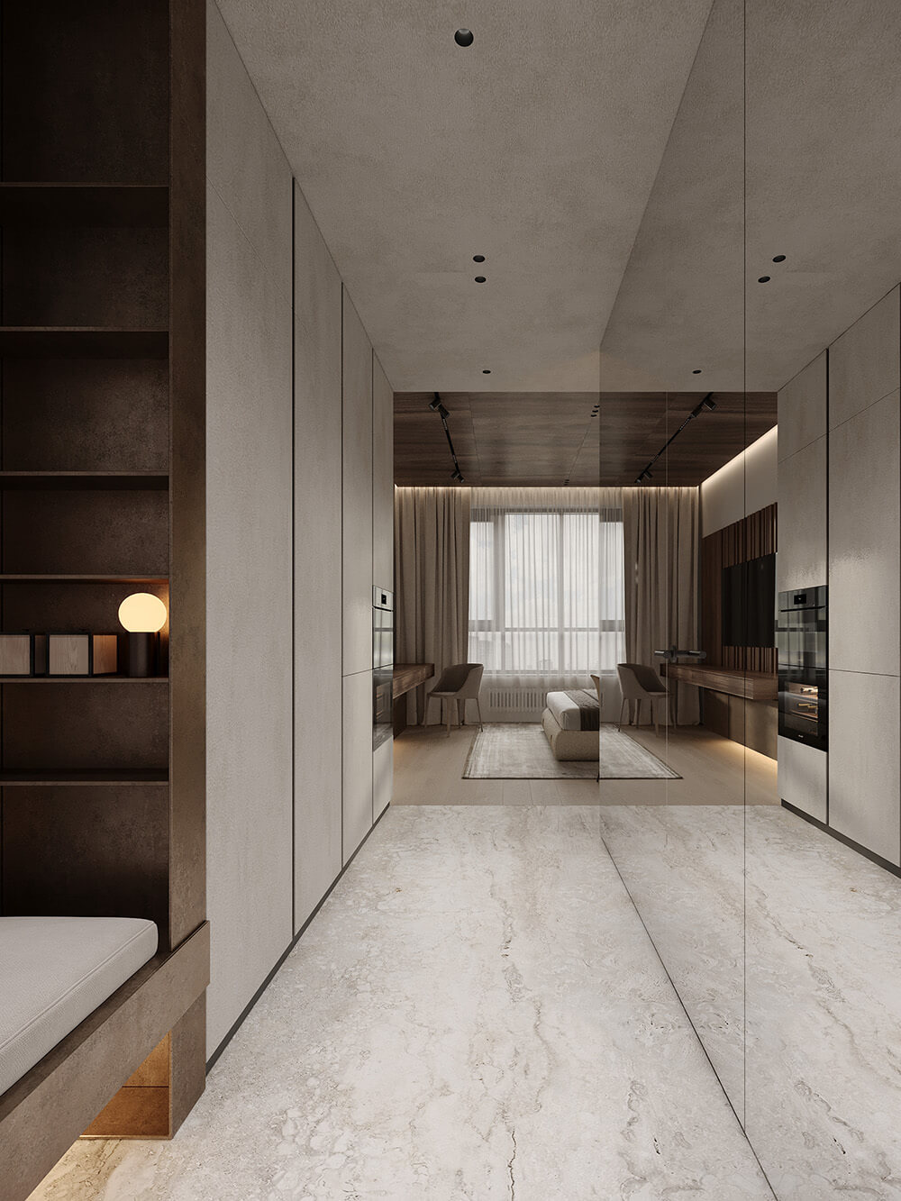 Kuchnia z trawertynem: połączenie piękna naturalnego kamienia z funkcjonalnością blatu.