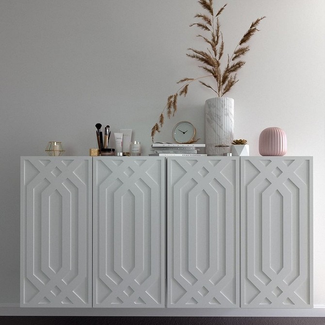 Ivar: Nowy look! Komoda IKEA Ivar po metamorfozie DIY w stylu skandynawskim z użyciem farb akrylowych. Idealna do małego mieszkania.