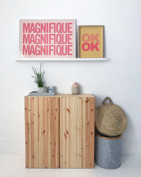 Ivar i tapeta Przeróbka komody IKEA Ivar z użyciem tapety do dekoracji frontów