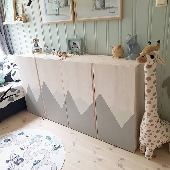 Ivar: metamorfoza zrób to sam Pomysły na dekorację mebli: metamorfoza komody IKEA Ivar zrób to sam.