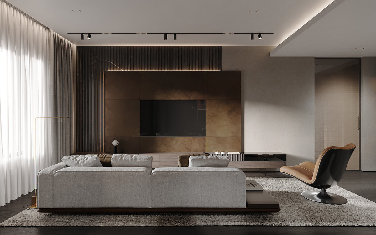 Metaliczne Fronty Kuchenne Stylowa kuchnia z metalowymi frontami szafek pokrytymi ciekłym metalem, nowoczesne wykończenie 2026.