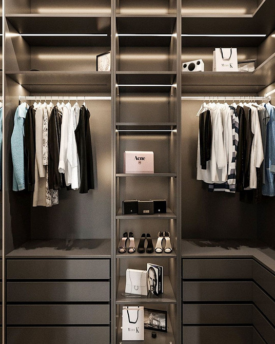 Oświetlenie szafy: design wnętrz z podświetleniem dla wygodnego przechowywania ubrań w 2026