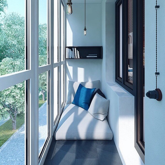 Worek w nowoczesnym wnętrzu Nowoczesne wnętrze z pufą typu worek: meble bez stelaża w aranżacji pokoju.