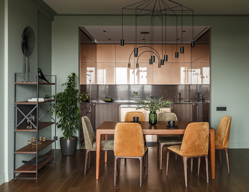 Harmonijne połączenie kolorów mebli dla pozytywnego nastroju w aranżacji wnętrza.