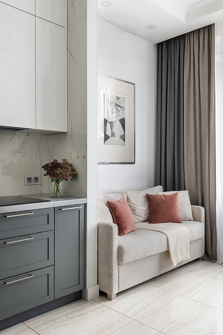 Kanapa do małej kuchni Rozkładana kanapa kuchenna, idealna do małej kuchni, oszczędność miejsca.