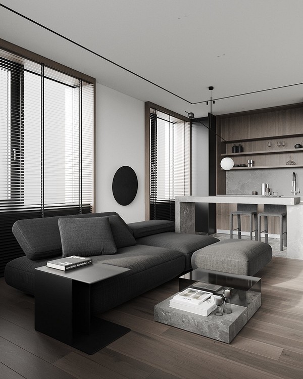 Elegancja i Jasność Duża sofa w jasnym kolorze w salonie, elegancki design wnętrza w 2026.