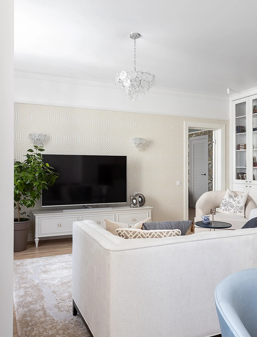 Modułowa sofa do salonu Modułowa sofa w salonie, prezentująca elastyczność aranżacji i komfort nowoczesnego wnętrza.