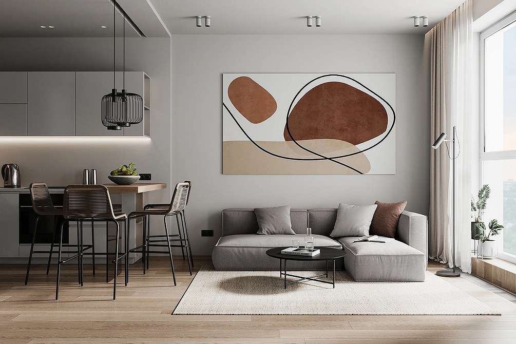 Stylowa Sofa w Salonie Nowoczesny salon z dużym, wygodnym sofą i dekoracyjnymi poduszkami w 2026 roku