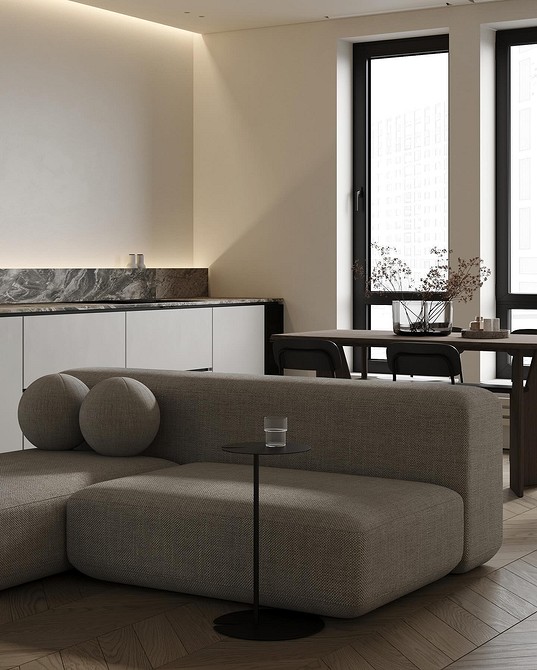 Szary sofę w salonie Stylowy szary sofę w salonie 2025: nowoczesny design i minimalizm we wnętrzu