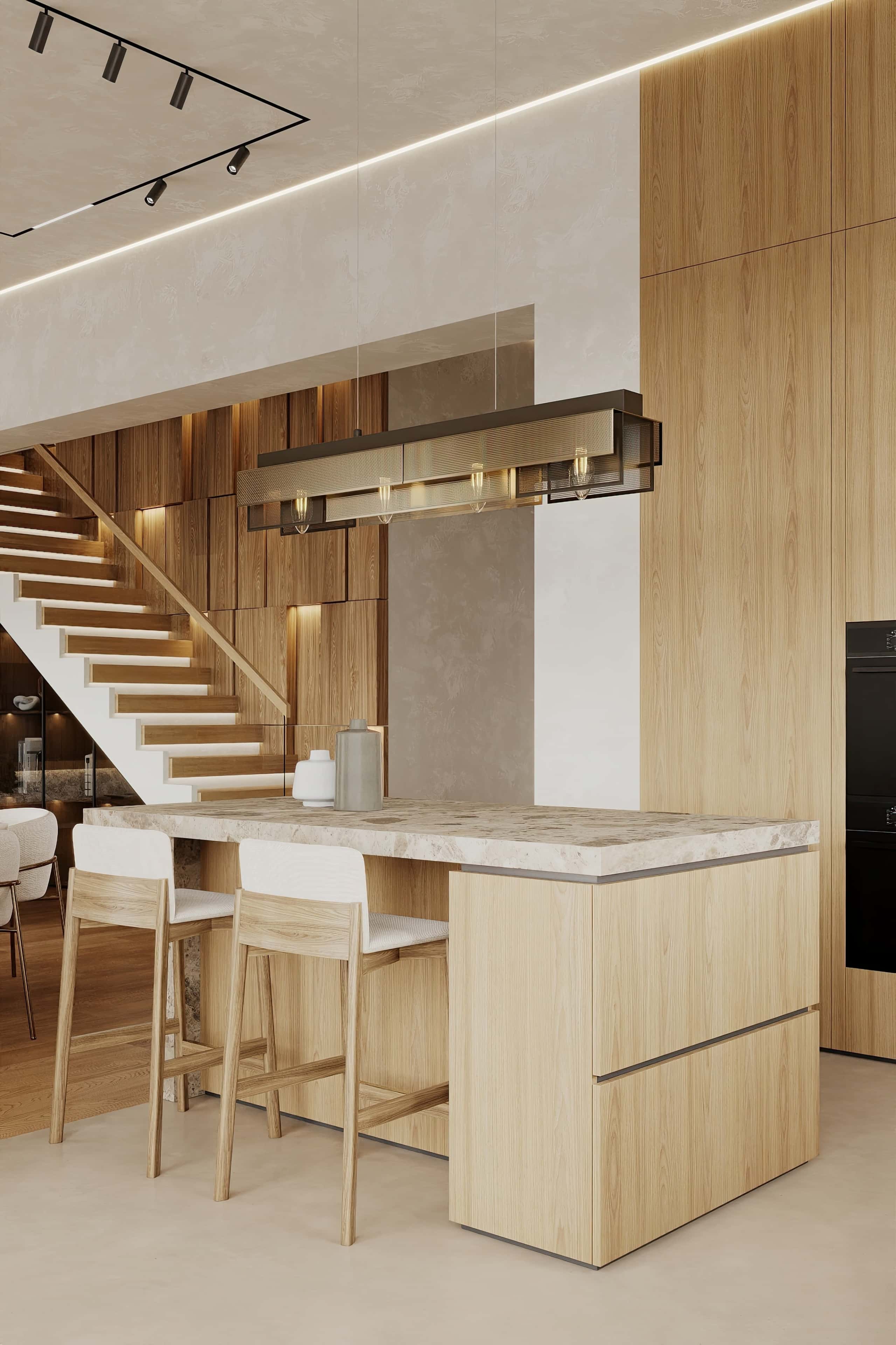 Projekt pełen światła Projekt domu z oknami panoramicznymi: nowoczesny design i dużo światła dziennego.