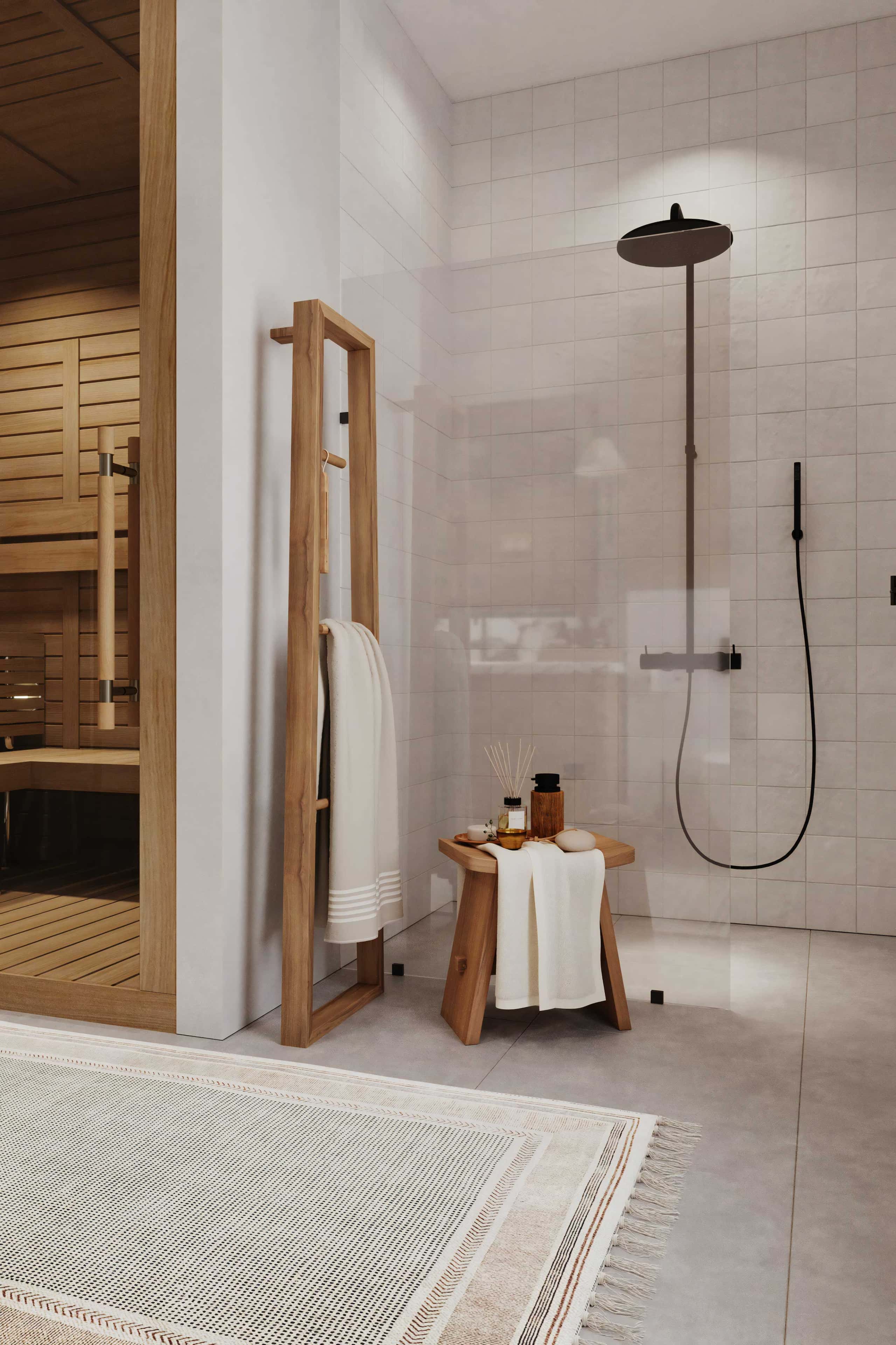 Stylowe wnętrze domu Stylowe wnętrze domu z minimalistycznym designem i oknami panoramicznymi 2026.