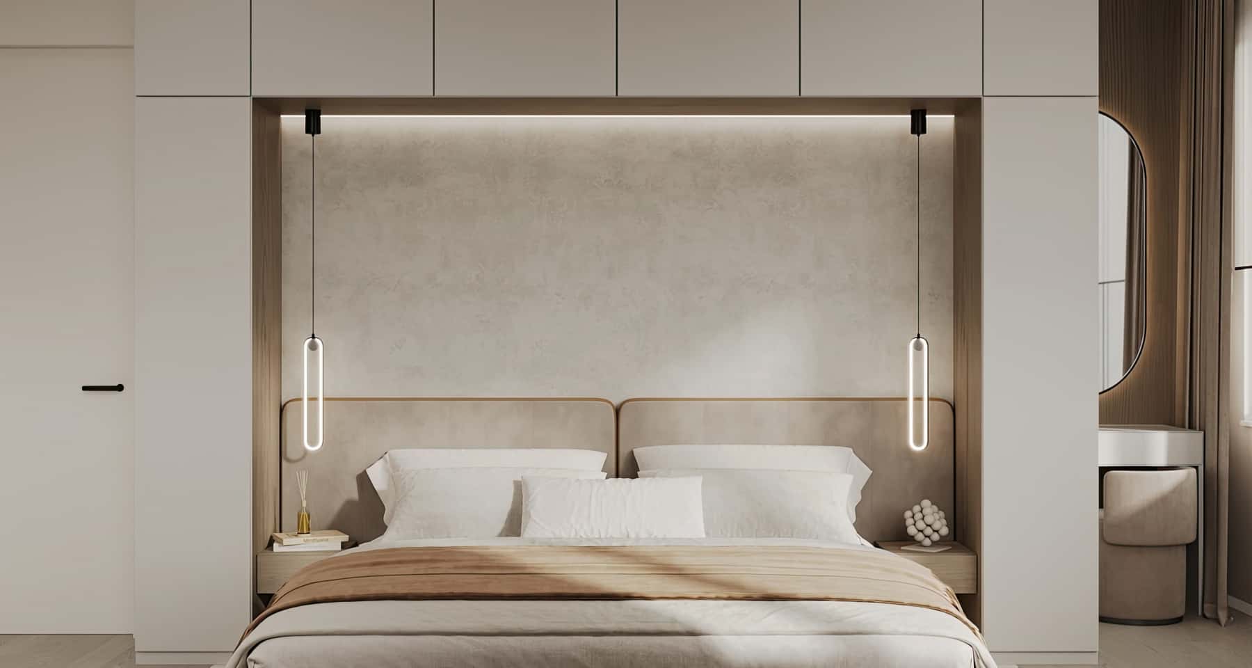 Lustrzane triki Aranżacja wnętrza trzypokojowego mieszkania, optyczne powiększenie przestrzeni za pomocą luster