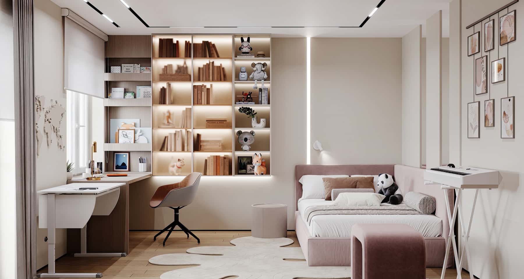 Apartament z kolorowymi akcentami Stylowy design trzypokojowego mieszkania z jaskrawymi akcentami i nietypowymi elementami dekoracyjnymi.