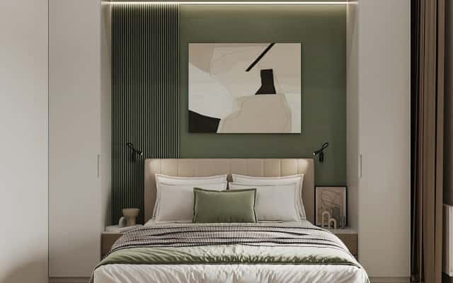 Minimalizm i światło Design trzypokojowego mieszkania w stylu minimalizmu z dużym oknem i jasnymi ścianami.