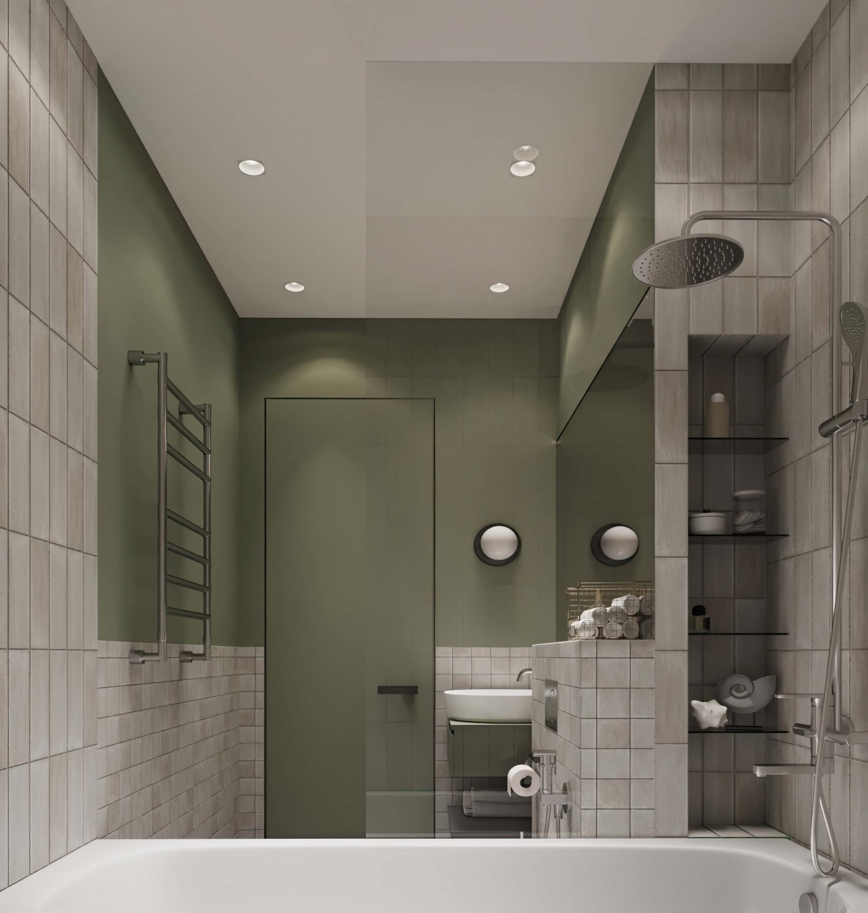 Elegancki design trzypokojowego mieszkania z nowoczesnymi meblami i dekoracjami.