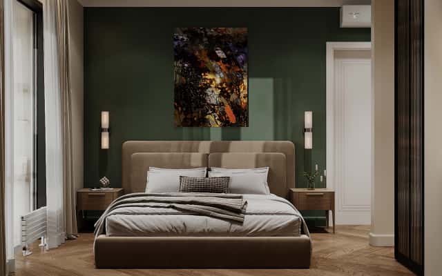 Małe mieszkanie inspiracje 2026: Funkcjonalny podział przestrzeni w salonie.