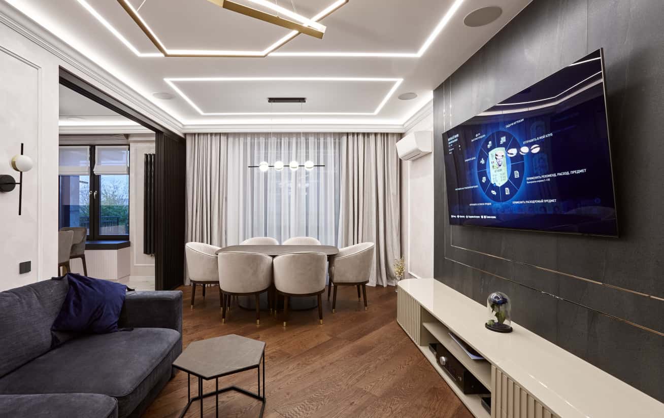 Trwały design Nowoczesny remont mieszkania: przykład trwałego designu i funkcjonalnych rozwiązań.