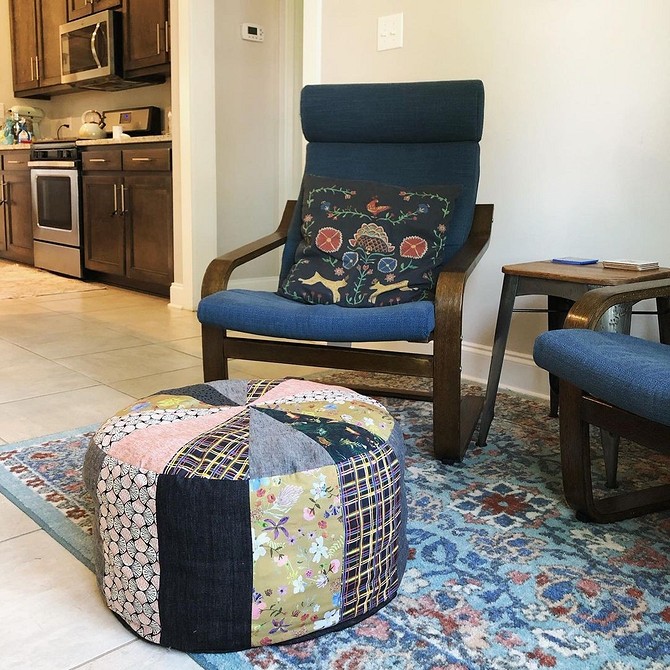 Poradnik: Krok po kroku jak zrobić puf z tkaniny do domu.