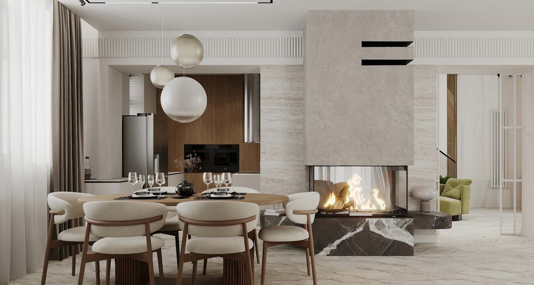 Przestronny salon z dużym, wygodnym kanapą w domu jednorodzinnym, idealny dla rodziny.