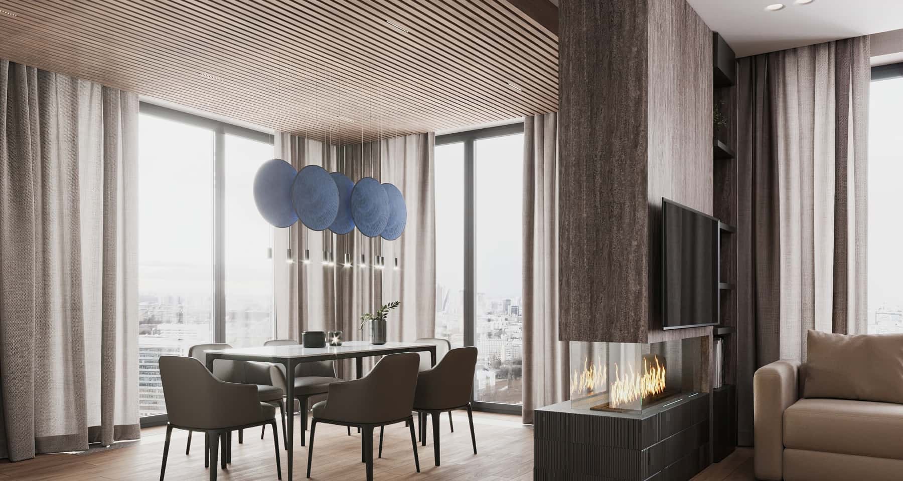 Ekletyczny Salon 2026 Ekletyczne wnętrza 2026: Stylowy salon z podziałem przestrzeni i naturalnymi materiałami