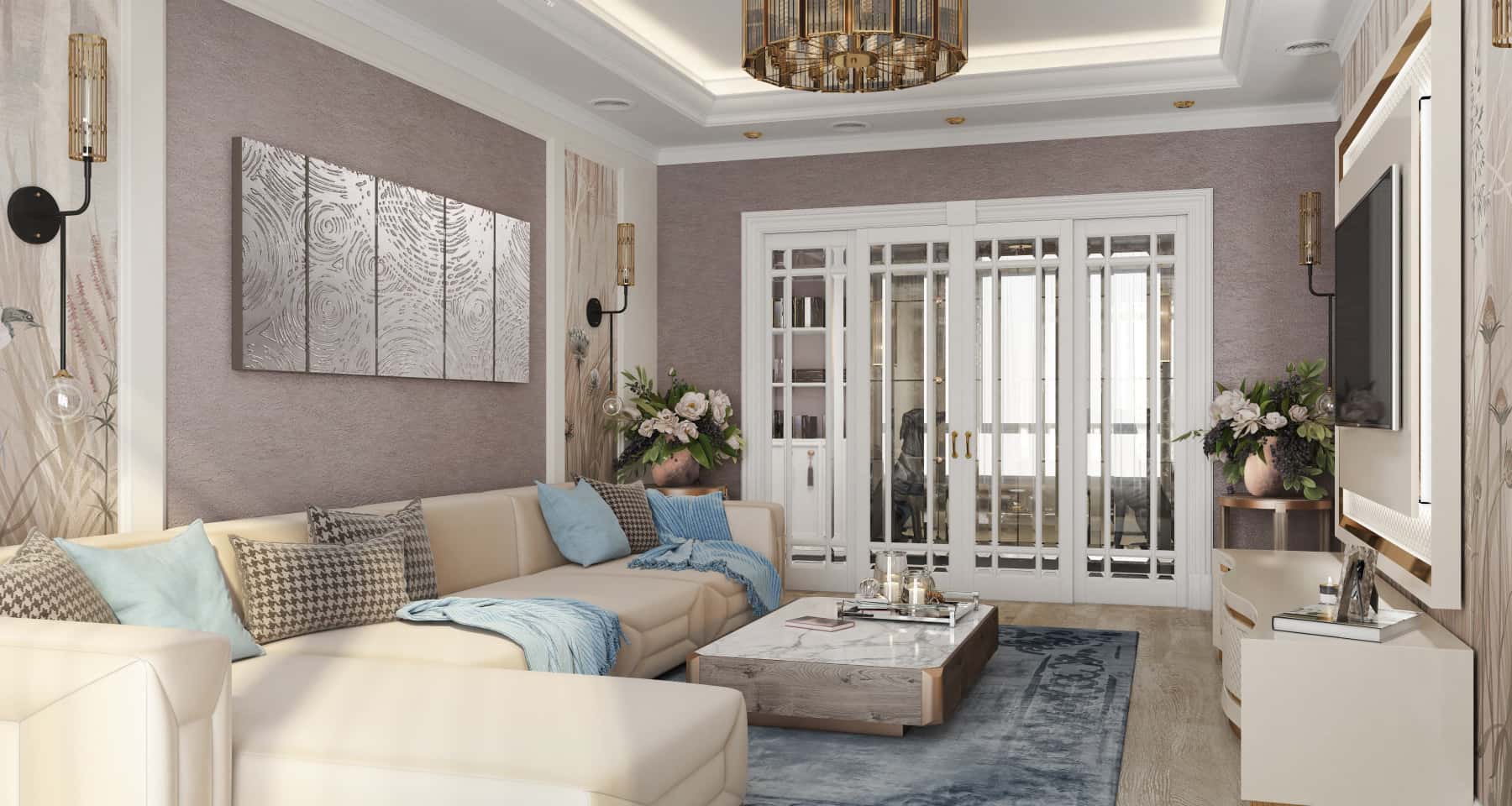 Nowoczesny apartament dwupoziomowy Nowoczesny design wnętrza trzypokojowego mieszkania, inspiracja do aranżacji i wykonania remontu.