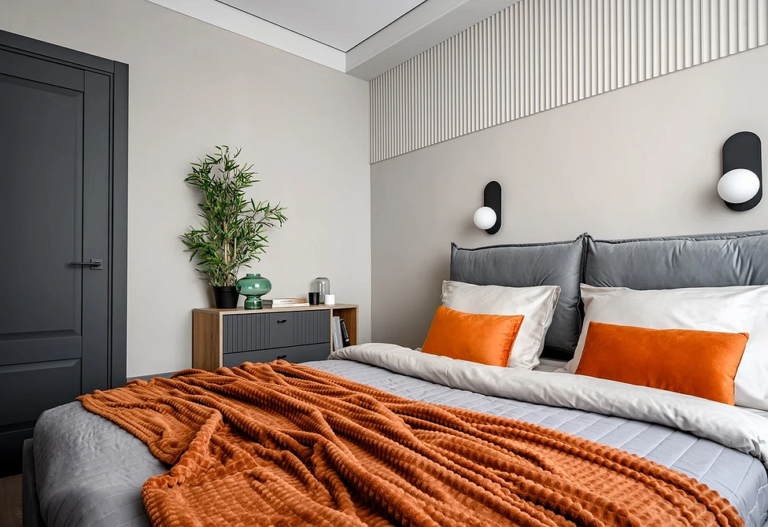 Szara sypialnia: Łóżko, które ukoi zmysły i odmieni Twój dom — Szare łóżko w sypialni