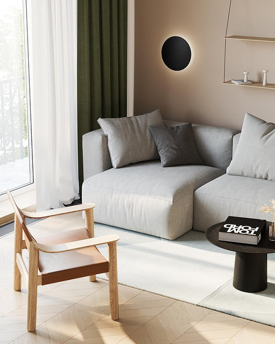 Przytulny szary интер'єр: Harmonijne połączenie kolorów i materiałów dla domu.