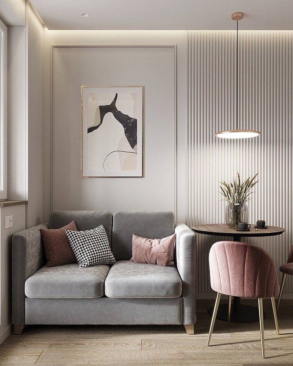 Szara kuchnia z drewnem Nowoczesna szara kuchnia z drewnianymi elementami tworzy przytulną atmosferę. Szare meble 2026.