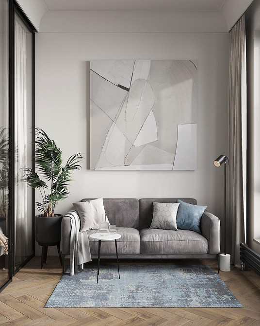 Szara szafa Duża, szara szafa przesuwna w sypialni z lustrzanymi drzwiami. Optymalizacja przestrzeni.