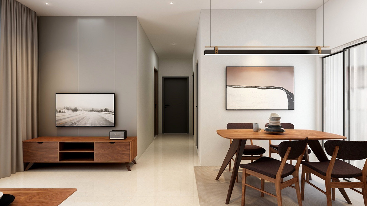 Biała komoda RTV Biała, niska komoda RTV idealna do nowoczesnego salonu w stylu skandynawskim.