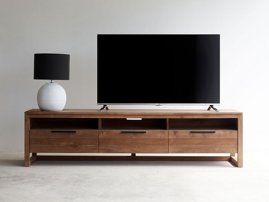 Funkcjonalna Szafka RTV Nowoczesna szafka RTV z miejscem do przechowywania: idealna do małego mieszkania 2026.