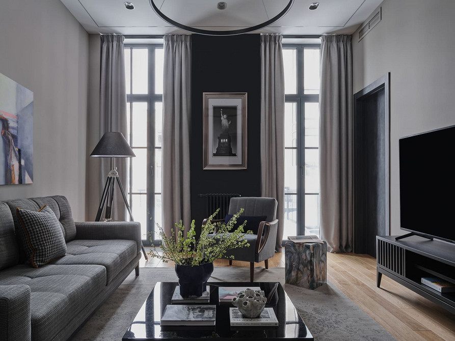 Szafka RTV z LED Nowoczesna szafka RTV z podświetleniem, stylowy design salonu w 2026.